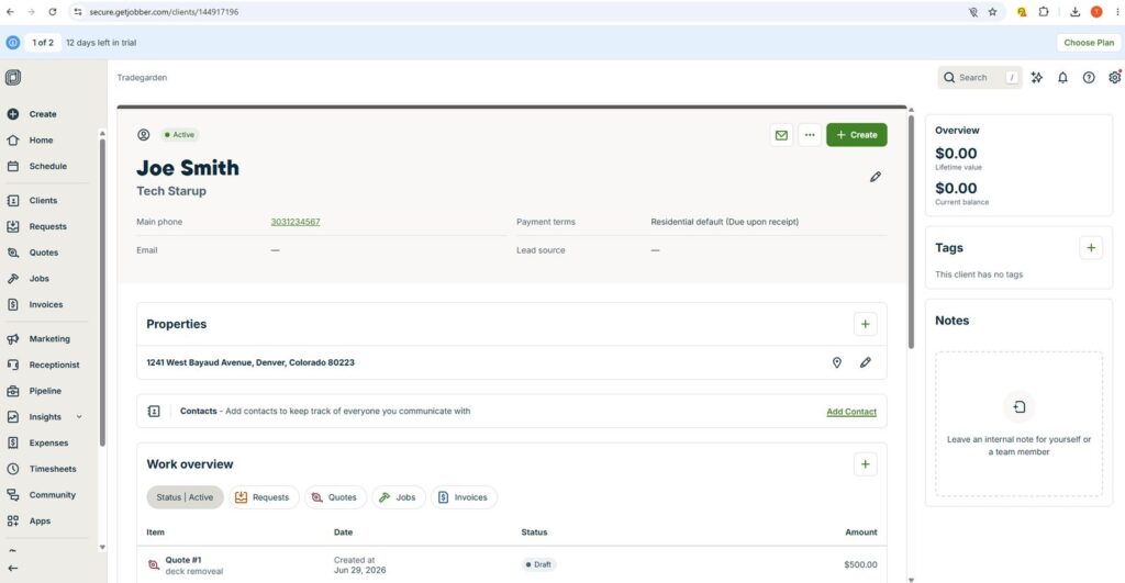 Client management