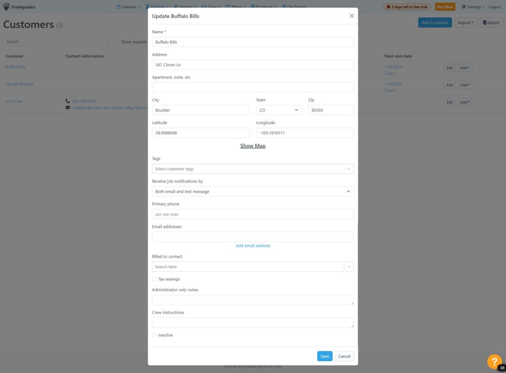 Client management