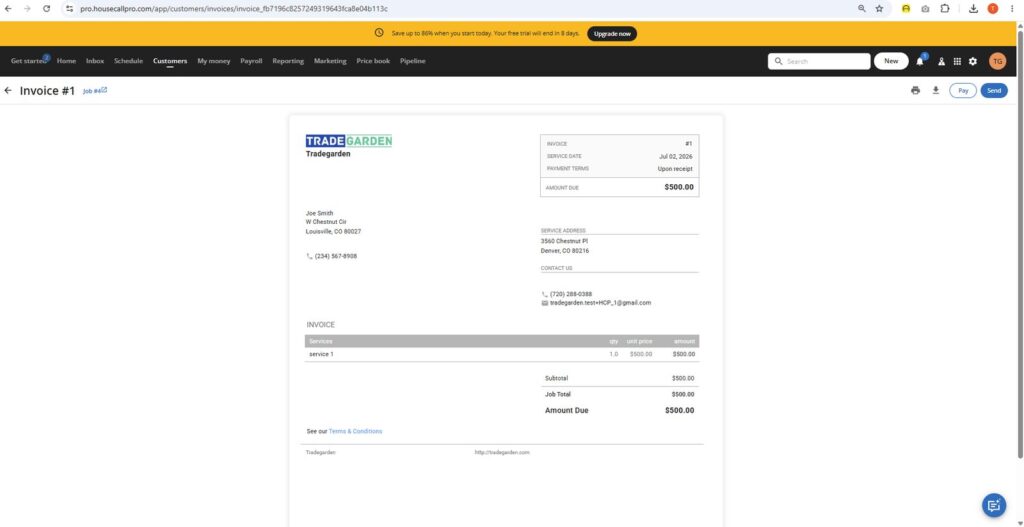Invoicing and payments