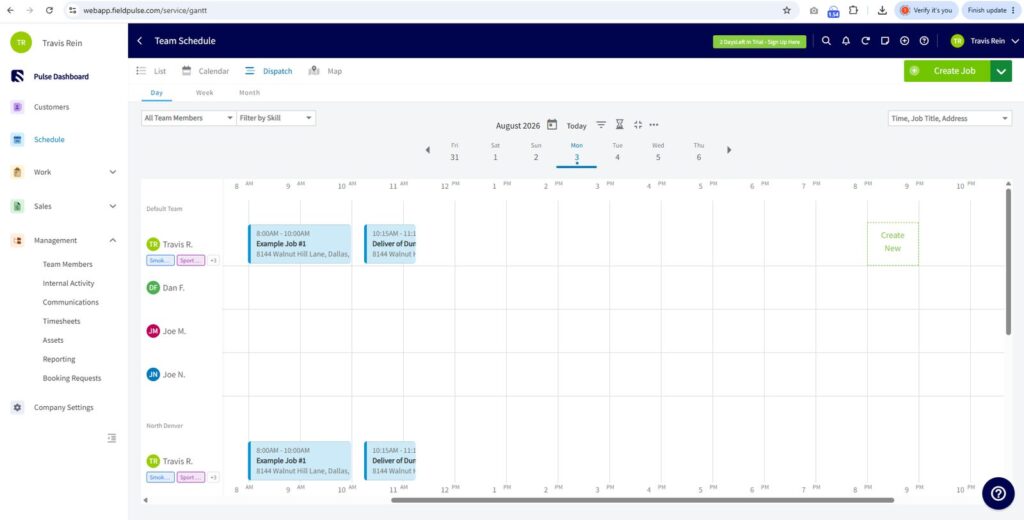 Scheduling and dispatch